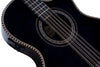 Oscar Schmidt OH32SEQTB Acoustic Electric Bajo Quinto w/Bag. Quilt Trans Black