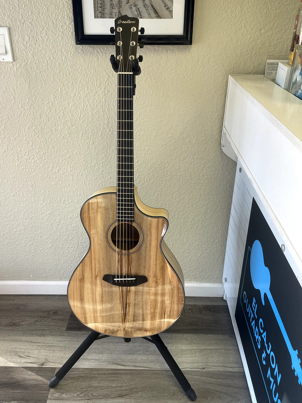 Oregon Dreadnought Concerto CE Myrtlewood-Myrtlewood with Deluxe Breedlove Case