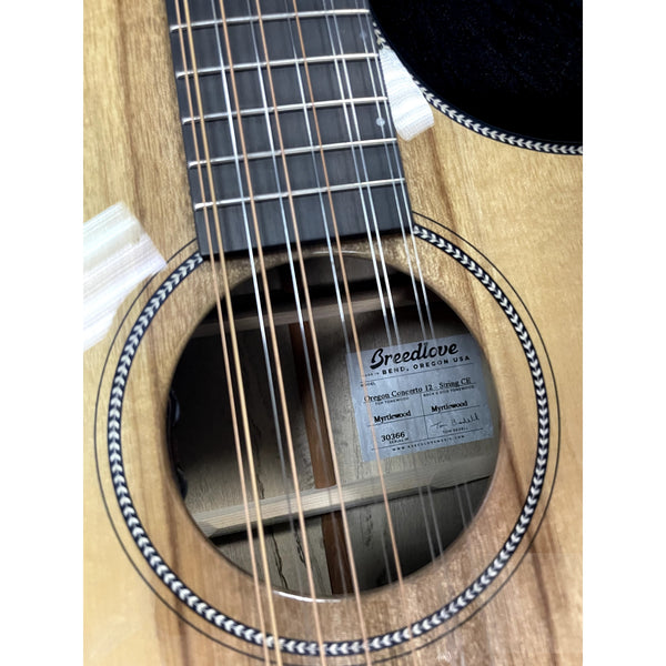 Breedlove Oregon Dreadnought Concerto 12-String CE Myrtlewood-Myrtlewood - CASE INCLUDED