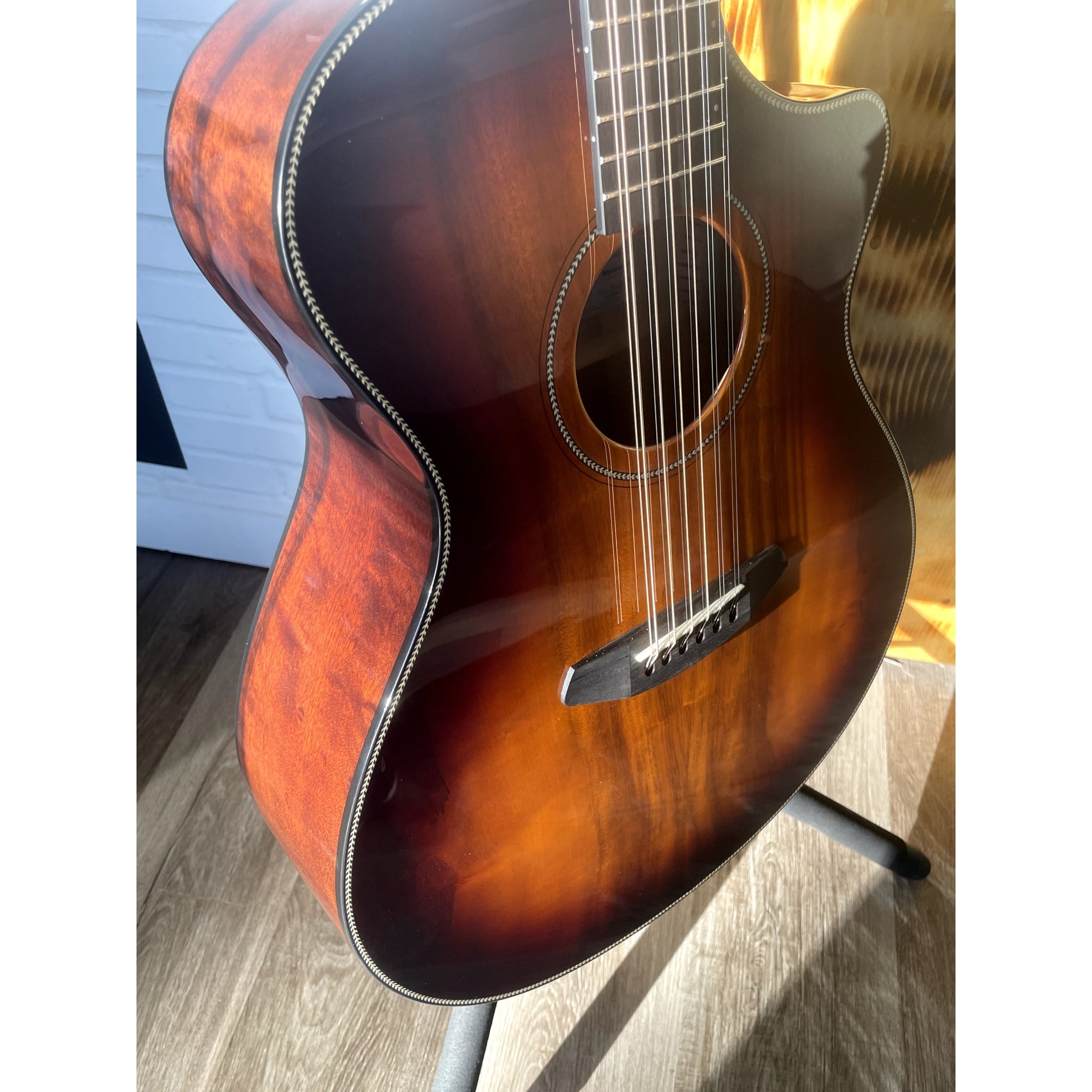 Breedlove USA MADE Oregon Dreadnought Concerto Old Fashioned 12-String CE Myrtlewood-Myrtlewood