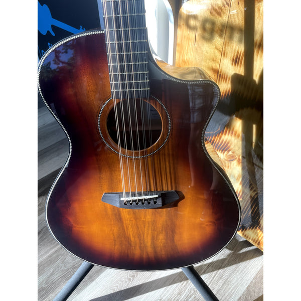 Breedlove USA MADE Oregon Dreadnought Concerto Old Fashioned 12-String CE Myrtlewood-Myrtlewood