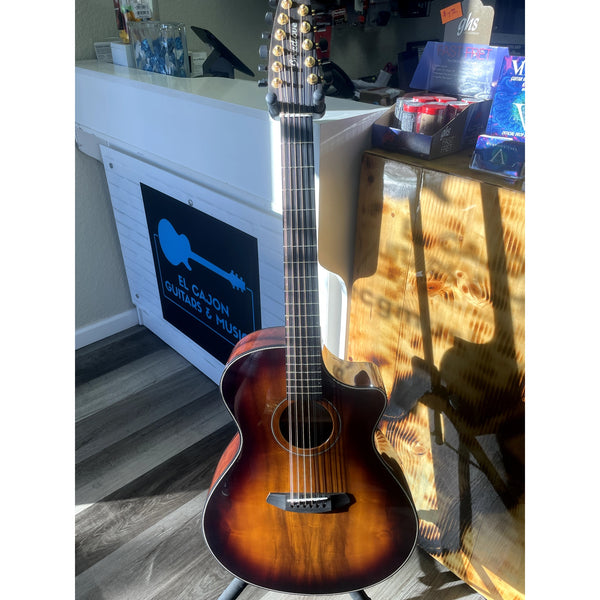 Breedlove USA MADE Oregon Dreadnought Concerto Old Fashioned 12-String CE Myrtlewood-Myrtlewood