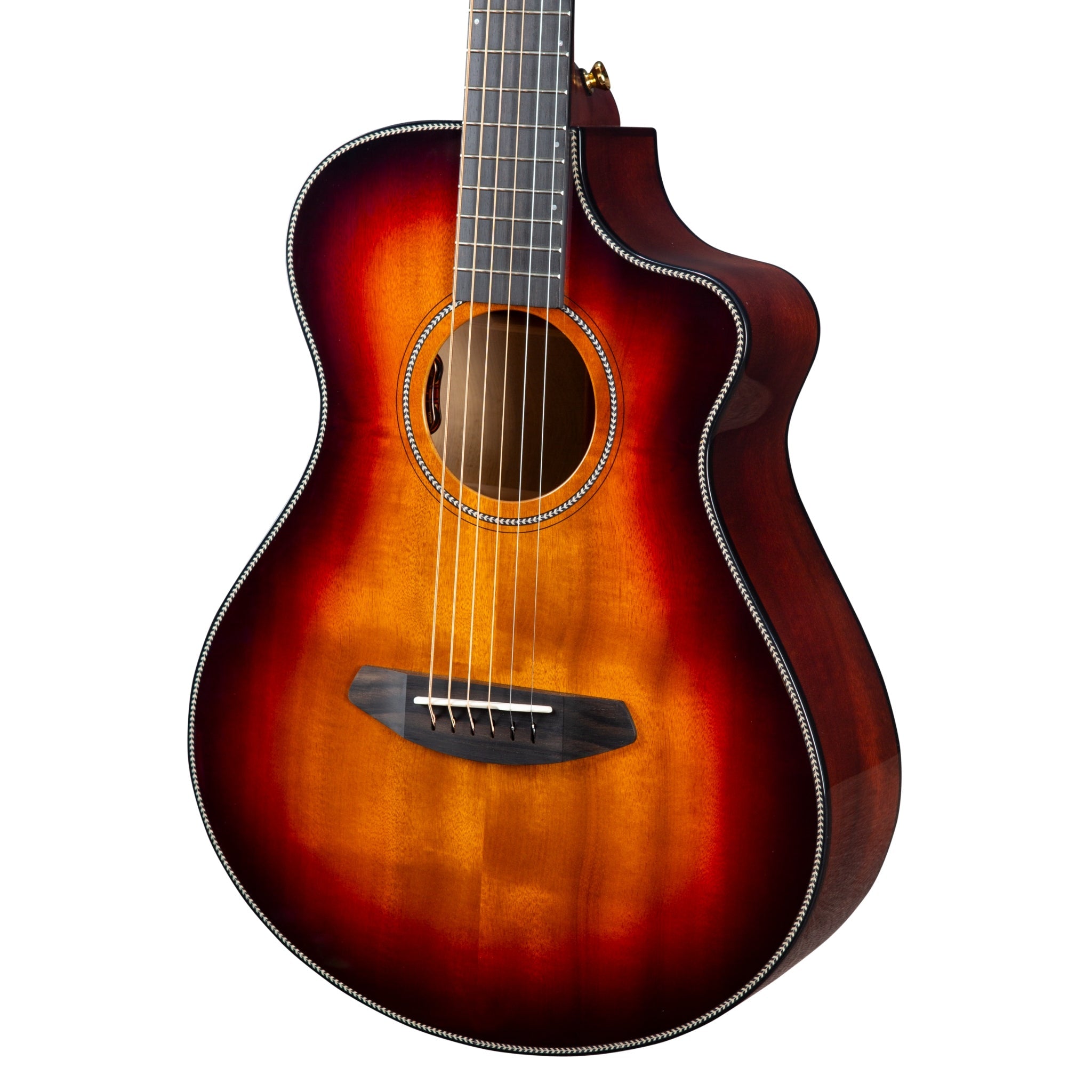 Breedlove Oregon Myrtlewood Oregon Companion Old Fashioned CE Myrtlewood-Myrtlewood — front closeup