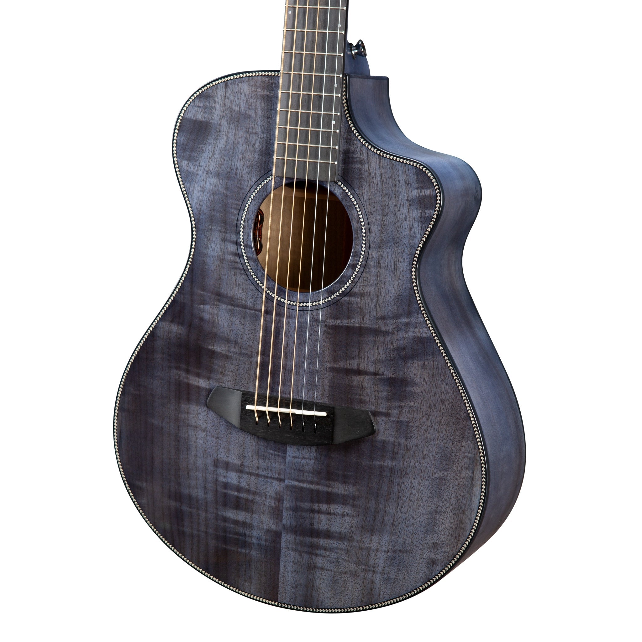 Breedlove Oregon Myrtlewood Oregon Companion Stormy Night CE Myrtlewood-Myrtlewood — front closeup