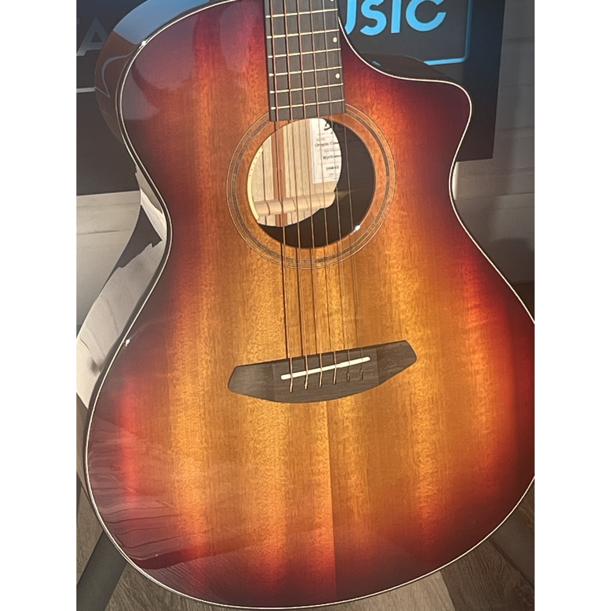 Breedlove USA Made Oregon Concert Old Fashioned CASE INCLUDED CE Myrtlewood-Myrtlewood