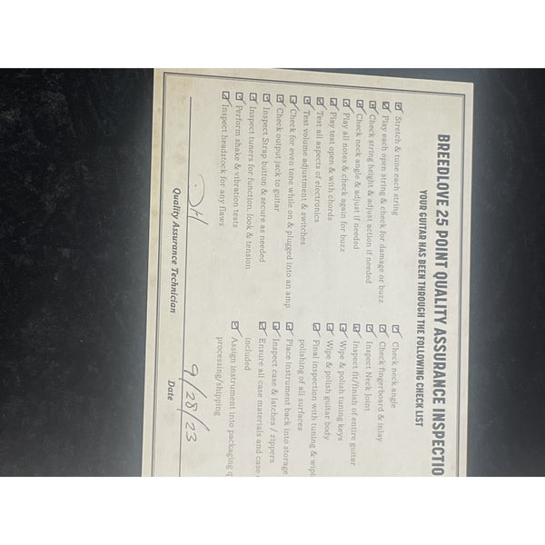 Breedlove USA Made Oregon Concert Old Fashioned CASE INCLUDED CE Myrtlewood-Myrtlewood