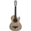 Oscar Schmidt OH32SEQN Acoustic Electric Bajo Quinto w/Bag. Quilt Natural