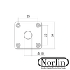 Square Jack Plate for Gibson® Guitars