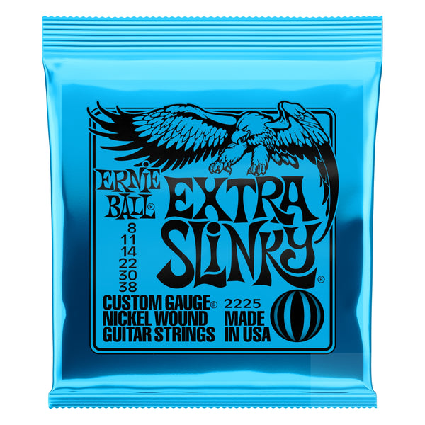 Ernie Ball P02225 Extra Slinky Electric Guitar Strings (8-38)