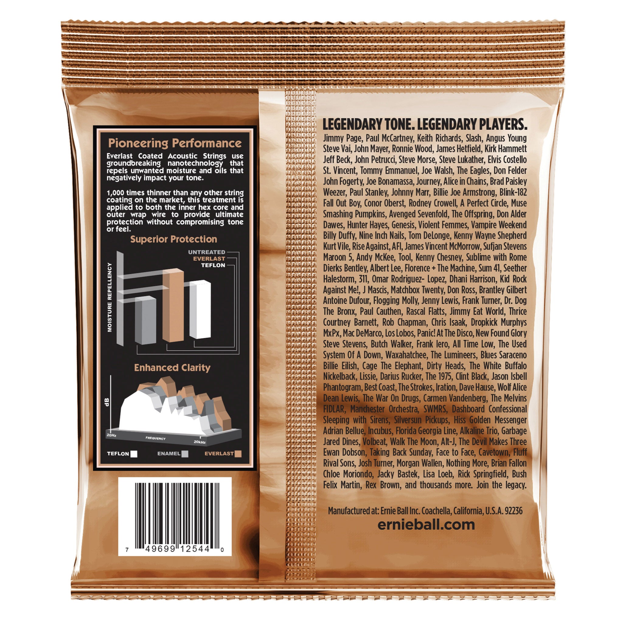 Ernie Ball Everlast Coated Acoustic Strings .13-.56