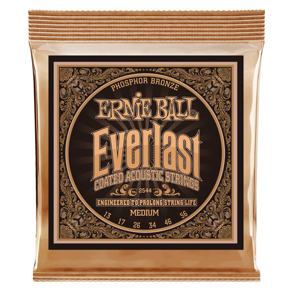 Ernie Ball Everlast Coated Acoustic Guitar Strings 12-56
