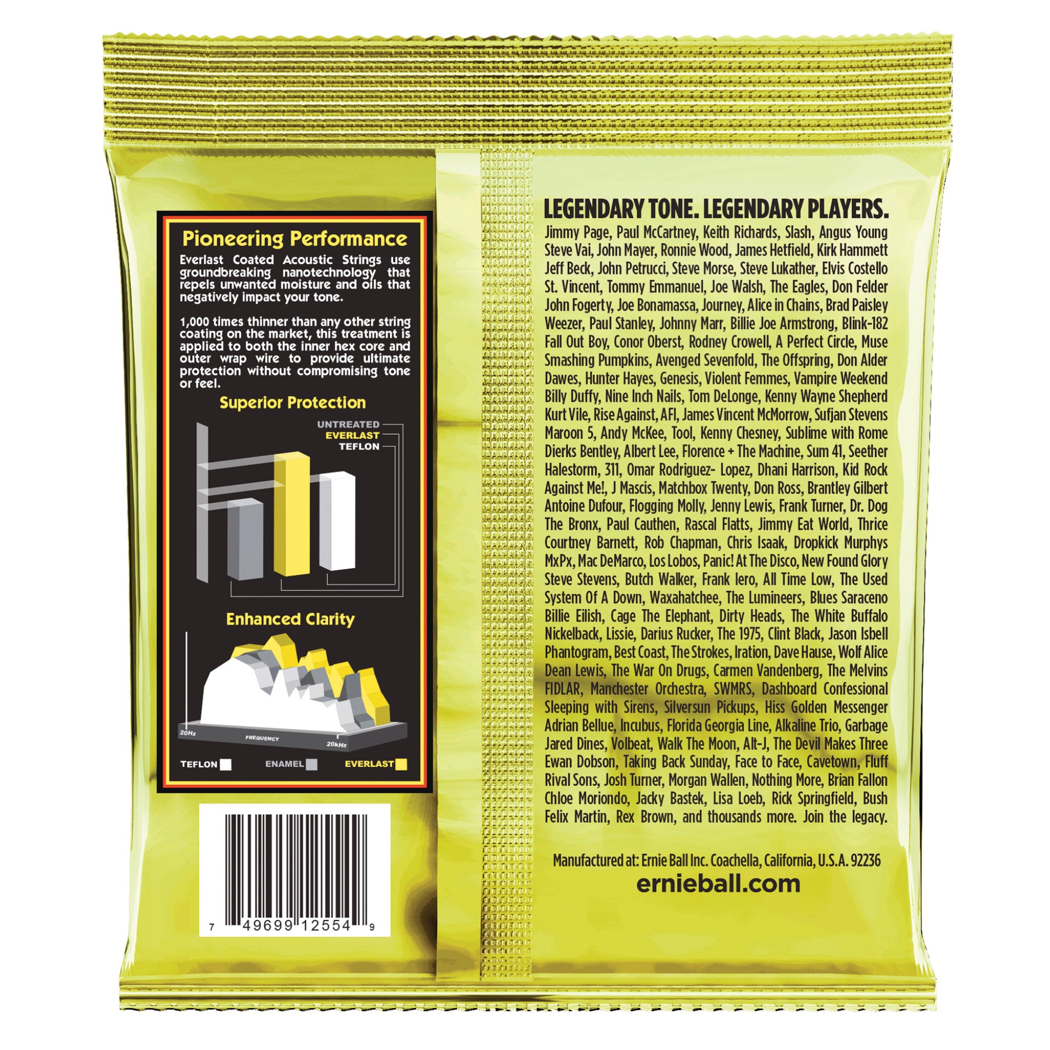 Ernie Ball Everlast Coated Acoustic Strings .13-.56