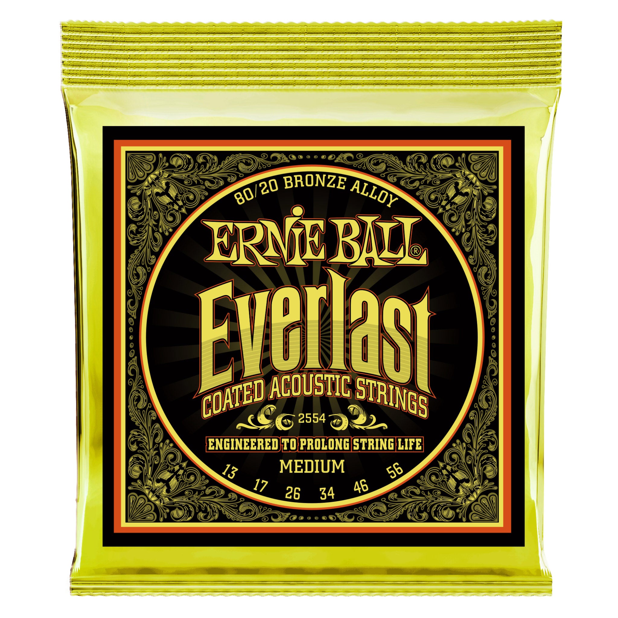 Ernie Ball Everlast Coated Acoustic Strings .13-.56