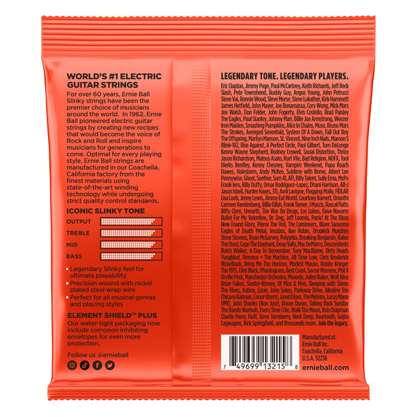 Ernie Ball Skinny Top Heavy Bottom Slinky Nickel Wound Electric Guitar Strings 3 Pack