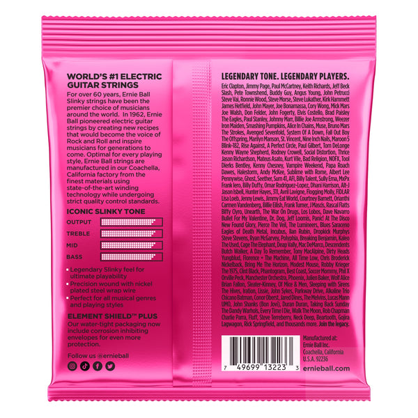 Ernie Ball Super Slinky Nickel Wound Electric Guitar Strings 3 Pack-P03223