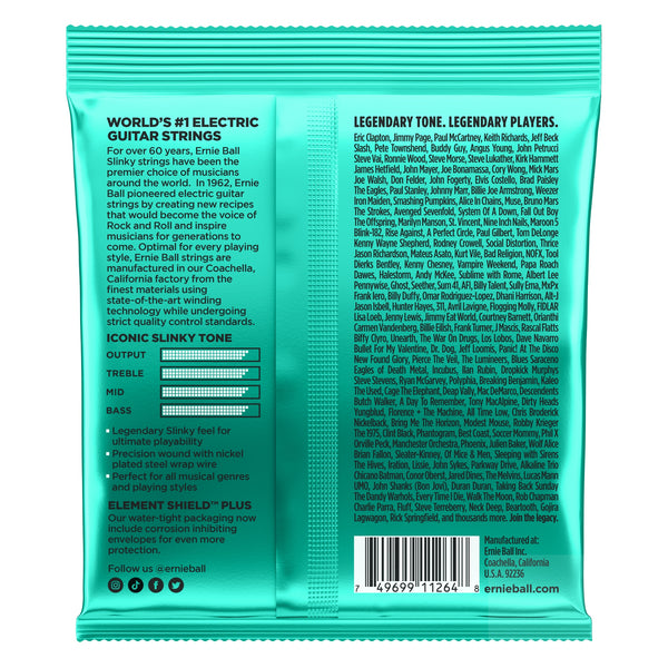 Ernie Ball Not Even Slinky Nickel Wound Electric Guitar Strings 12-56 3626 3-Pack