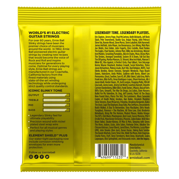 Ernie Ball Beefy Slinky Electric Nickel Wound Guitar Strings 11-54 - 3-Pack