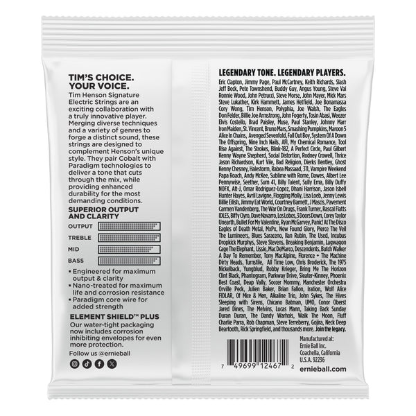 Ernie Ball Tim Henson Electric Strings .9.5-.46