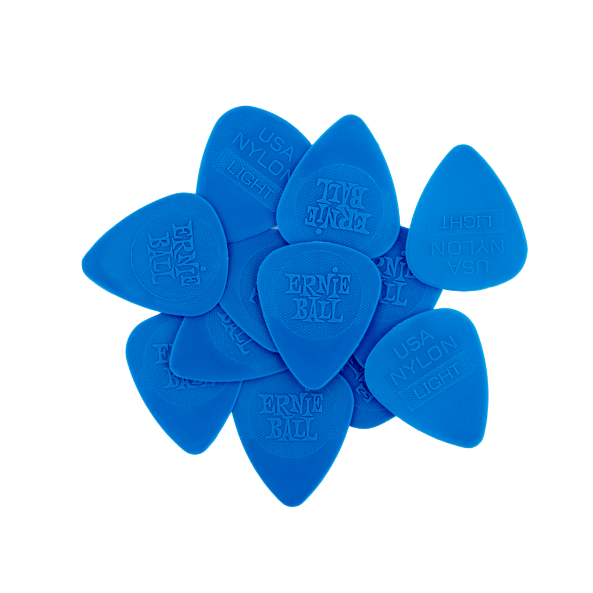 Ernie Ball Nylon Guitar Picks - Medium 0.72mm Dark Blue - 50 Pack