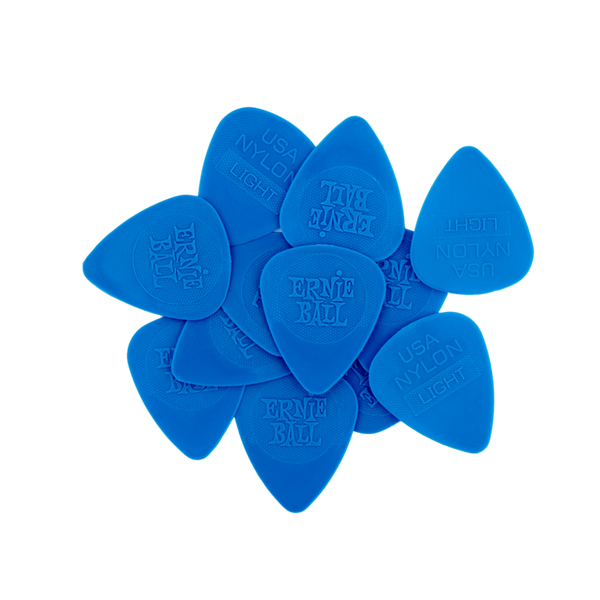 Ernie Ball Nylon Guitar Picks - Medium 0.72mm Dark Blue - 50 Pack
