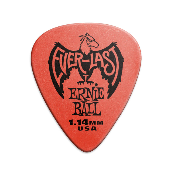Ernie Ball Everlast Picks - 1.14mm Red - 12 Pack
