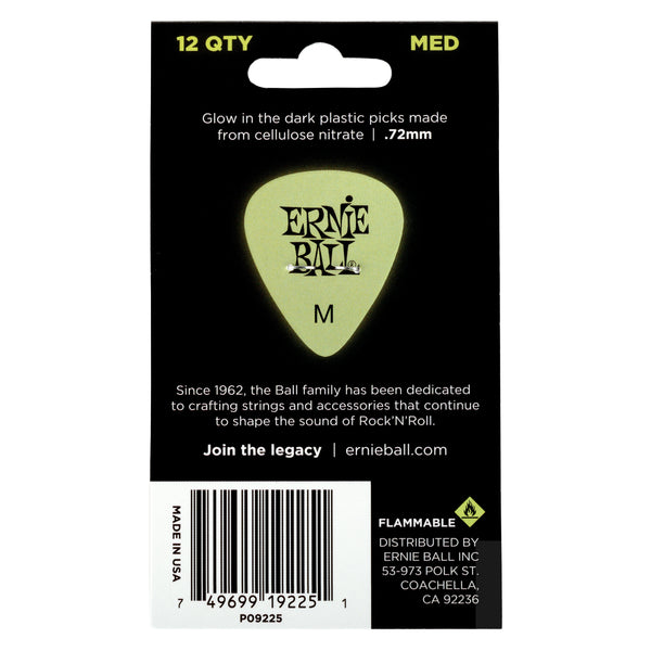 Ernie Ball Thin Super Glow Guitar Picks-P09225