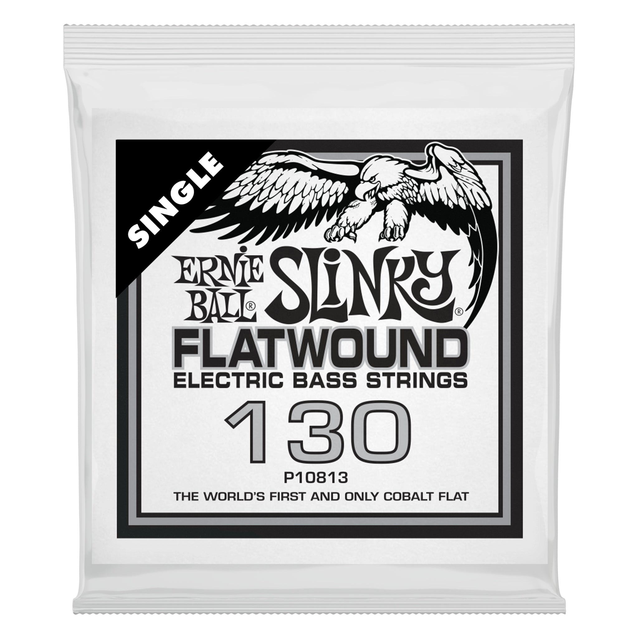 Ernie Ball .130 Slinky Cobalt Flatwound Electric Bass String Single  P10813
