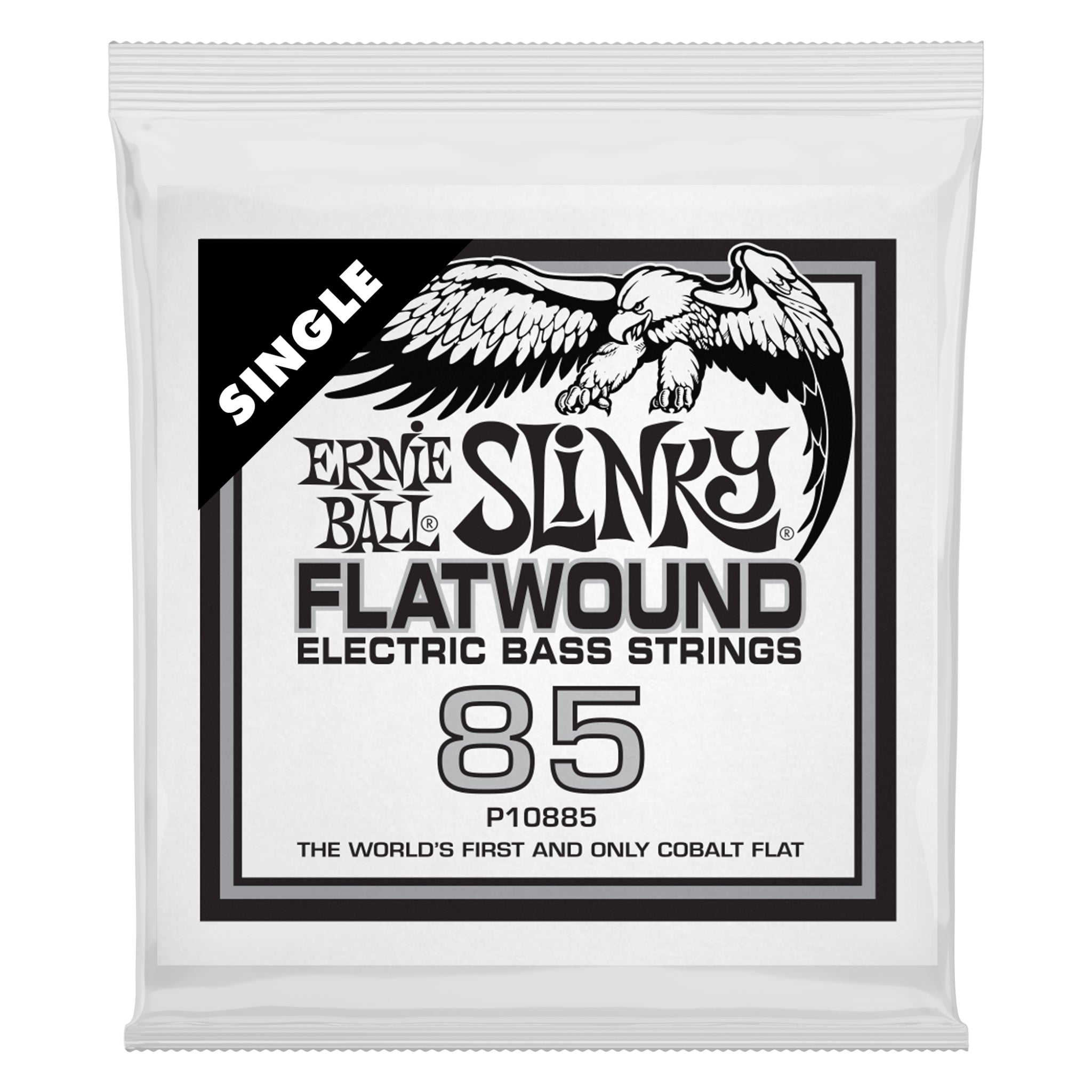 Ernie Ball .085 Slinky Flatwound Electric Bass String Single  P10885