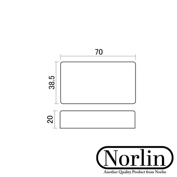 Plastic Humbucker Pickup Cover w/ No Holes for Gibson® & EMG®