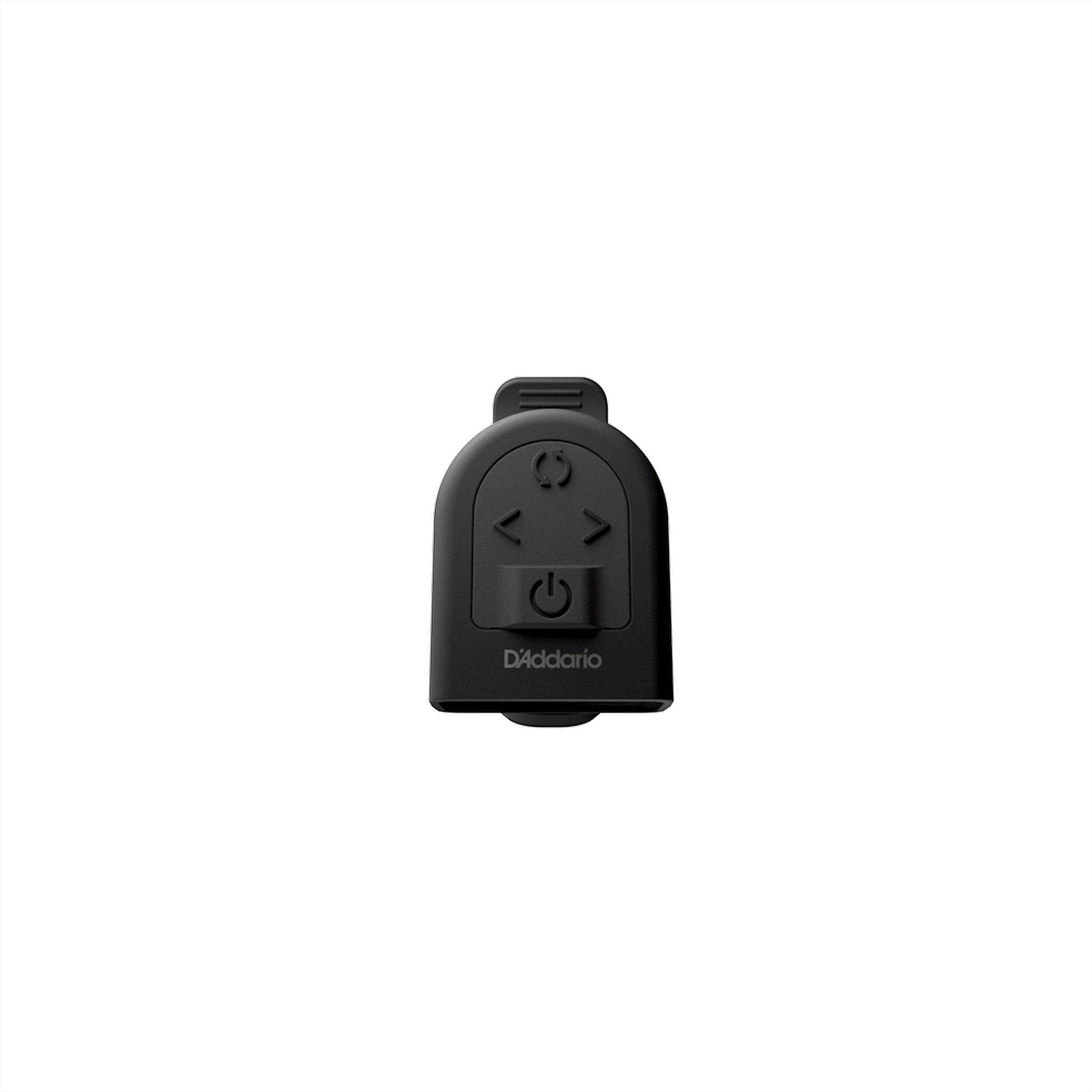 D'Addario PW-CT-13 Micro Universal Guitar Tuner control view.