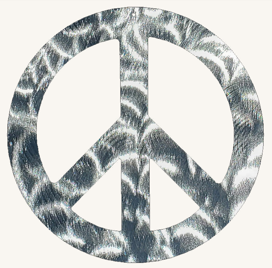 Peace Sign Metal Art
