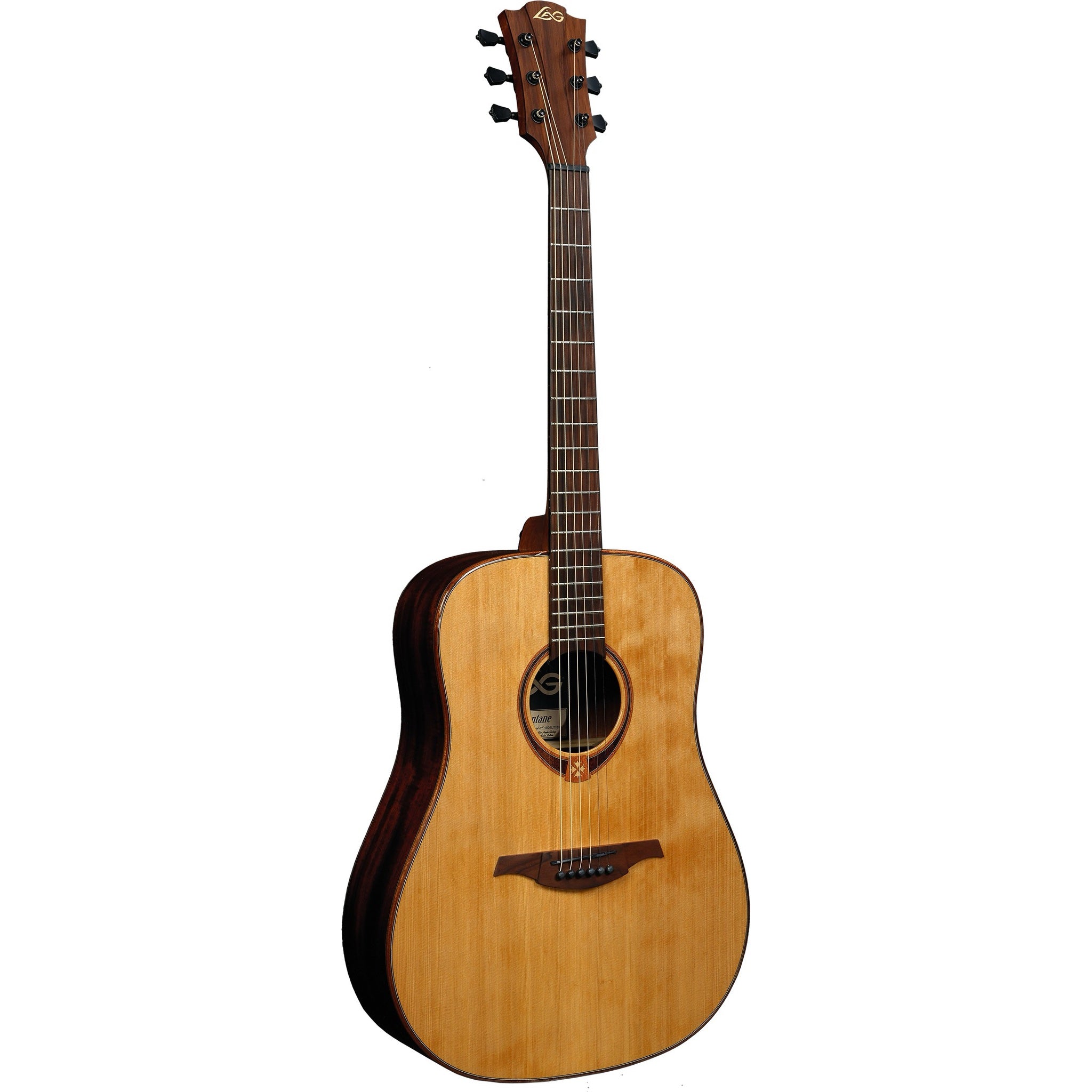 Lâg Tramontane 118 T118D Dreadnought Acoustic Guitar – Natural — full front view
