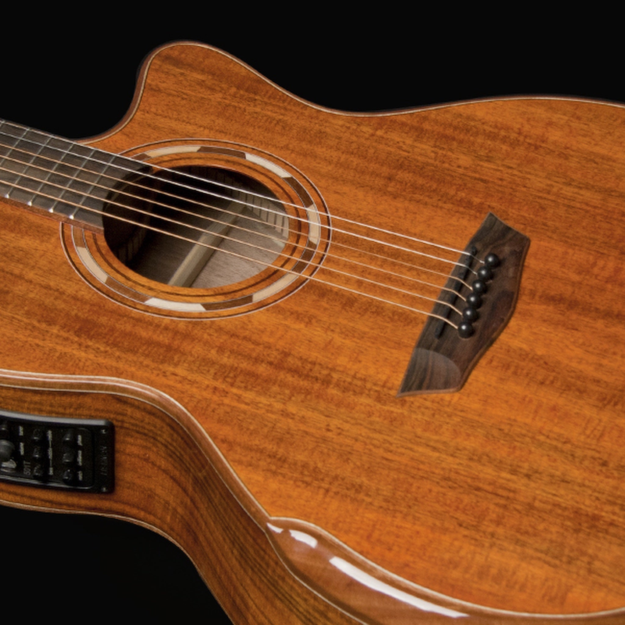 Washburn G55CE Comfort Deluxe Koa acoustic-electric guitar