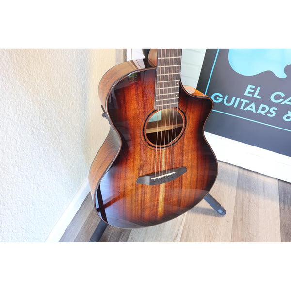 Breedlove Pursuit Exotic S Concert CE Acoustic-Electric Guitar – Edgeburst Koa