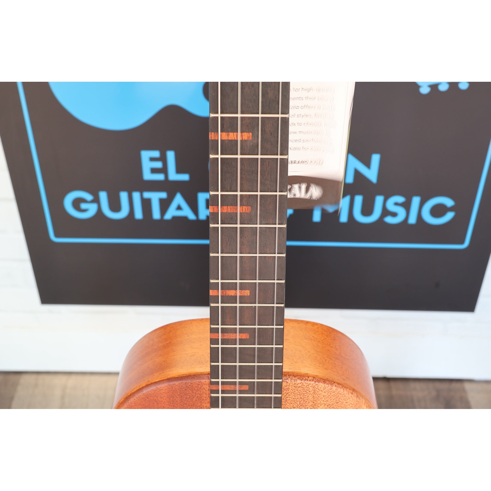 Kala All Solid Mahogany Waterfall Baritone Ukulele - KA-WF-AMHG-B_W/BAG