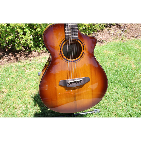 Breedlove Pursuit Exotic S Companion Tiger's Eye CE Myrtlewood-Myrtlewood — CC250205209
