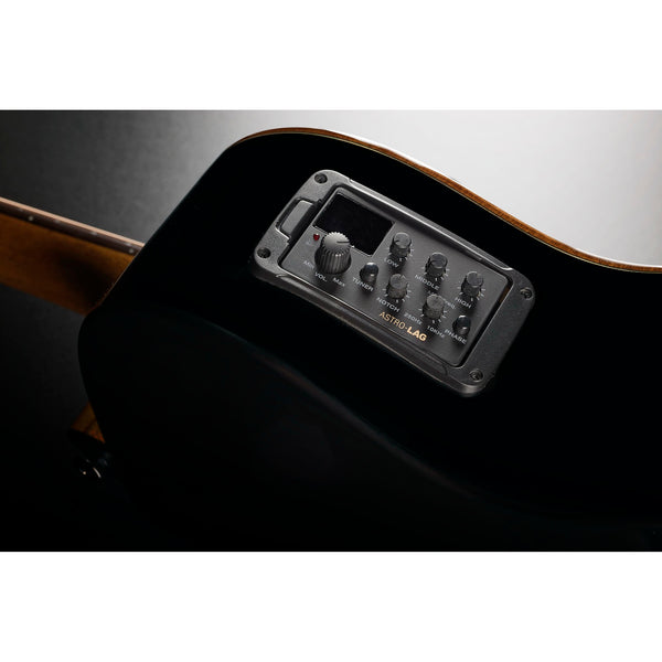 Lâg Tramontane Special T118 Auditorium Bevel Cutaway Acoustic-Electric Guitar – Black