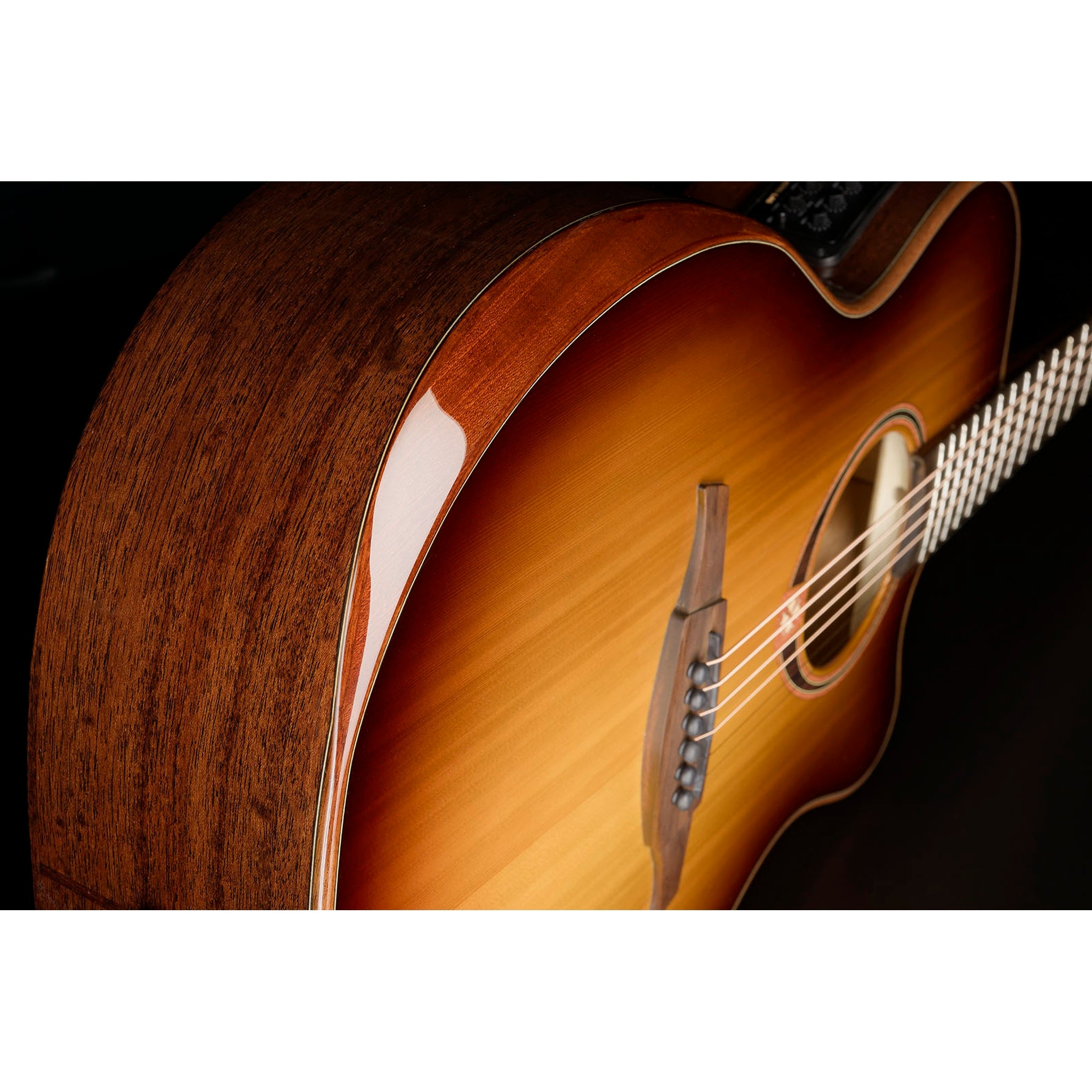 Lâg Tramontane Special T118 Auditorium Bevel Cutaway Acoustic-Electric Guitar – Brown Shadow