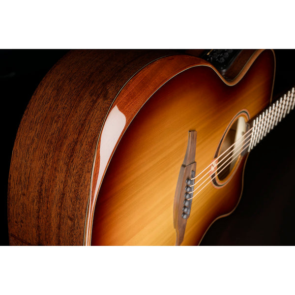 Lâg Tramontane Special T118 Auditorium Bevel Cutaway Acoustic-Electric Guitar – Brown Shadow