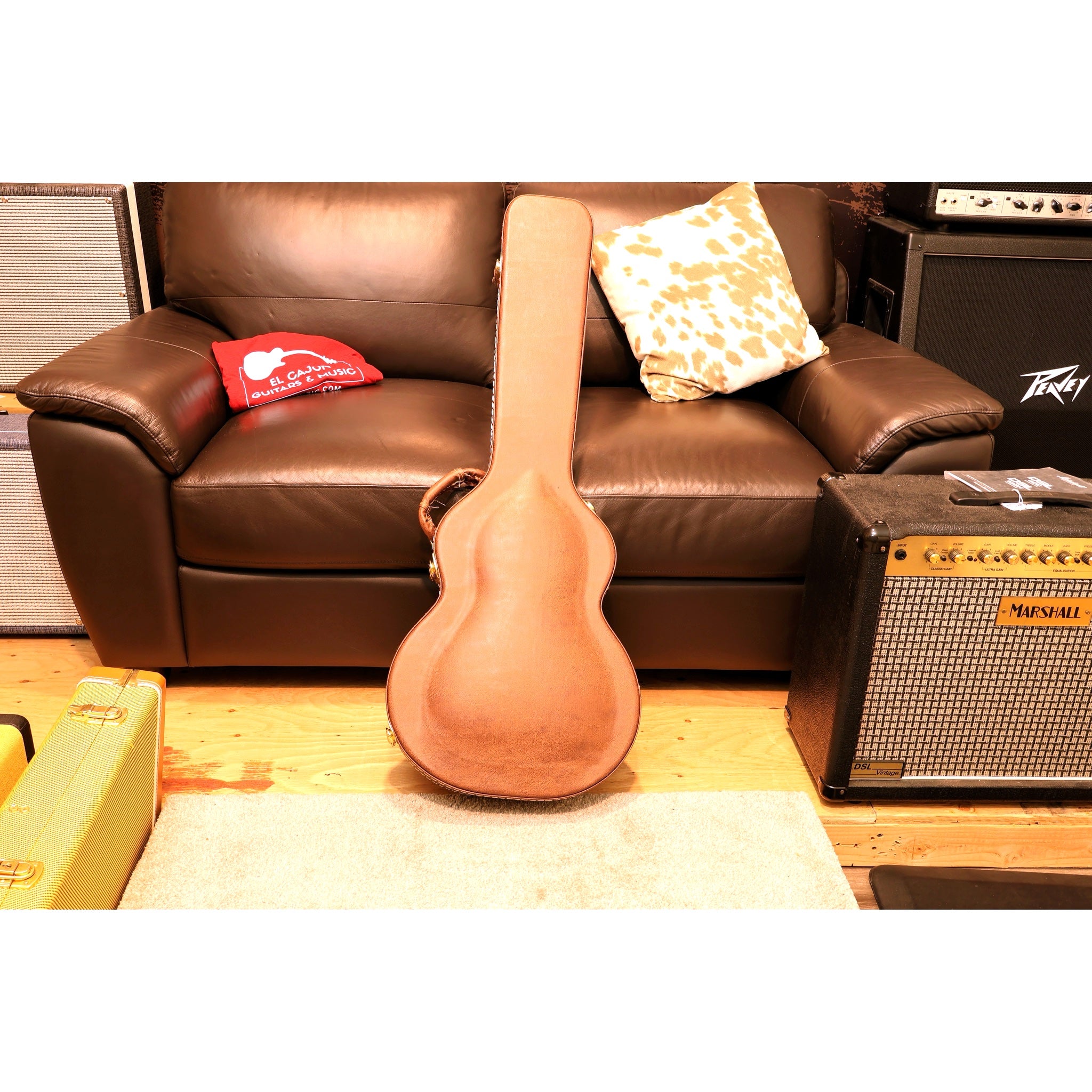 Tagima Mirach Electric Guitar – Flamed Amber, Rosewood, Hardshell Case
