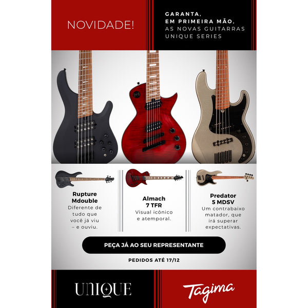 Tagima Predator 5 UQ multiscale 5-string bass in Metallic Deep Silver - image 10