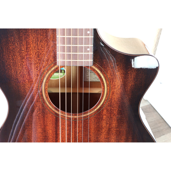 Breedlove Wildwood Pro Dreadnought Concerto Suede CE Acoustic-Electric Guitar | Solid African Mahogany