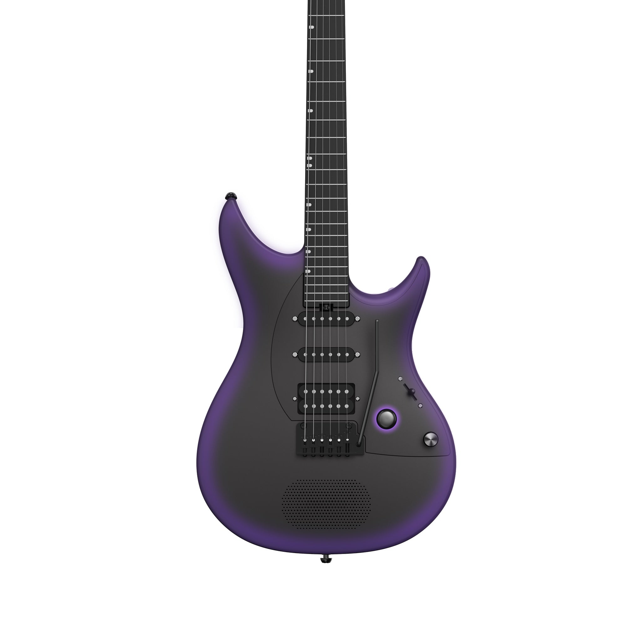 Enya Inspire Smart Electric Guitar Midnight Purple back view