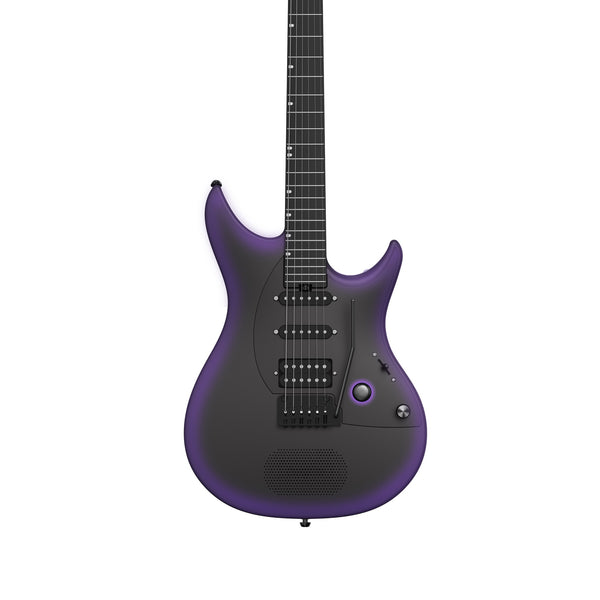 Enya Inspire Smart Electric Guitar Midnight Purple back view