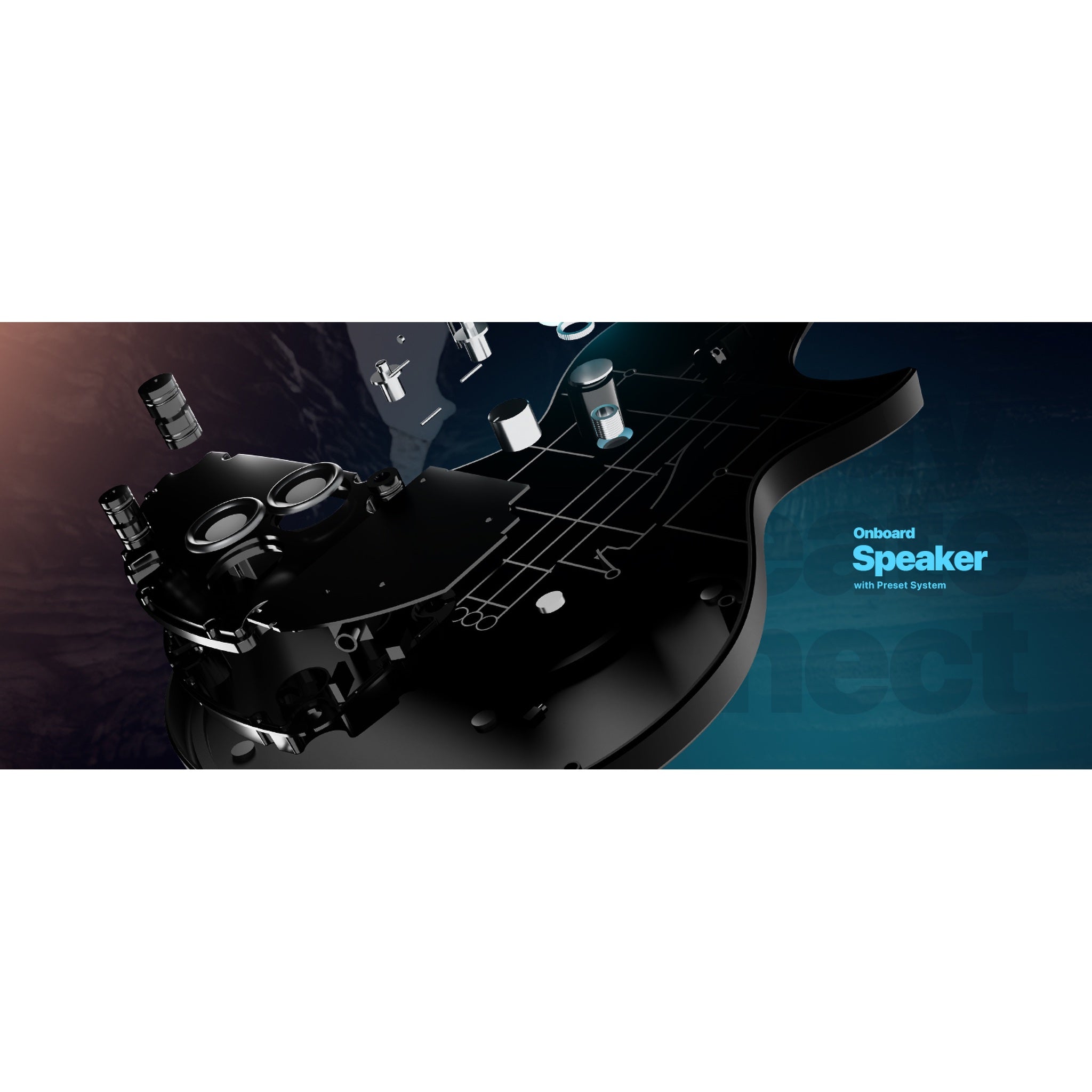 Enya Nova Go Sonic Smart Electric Guitar Sonic JT Tobacco Sunburst back view