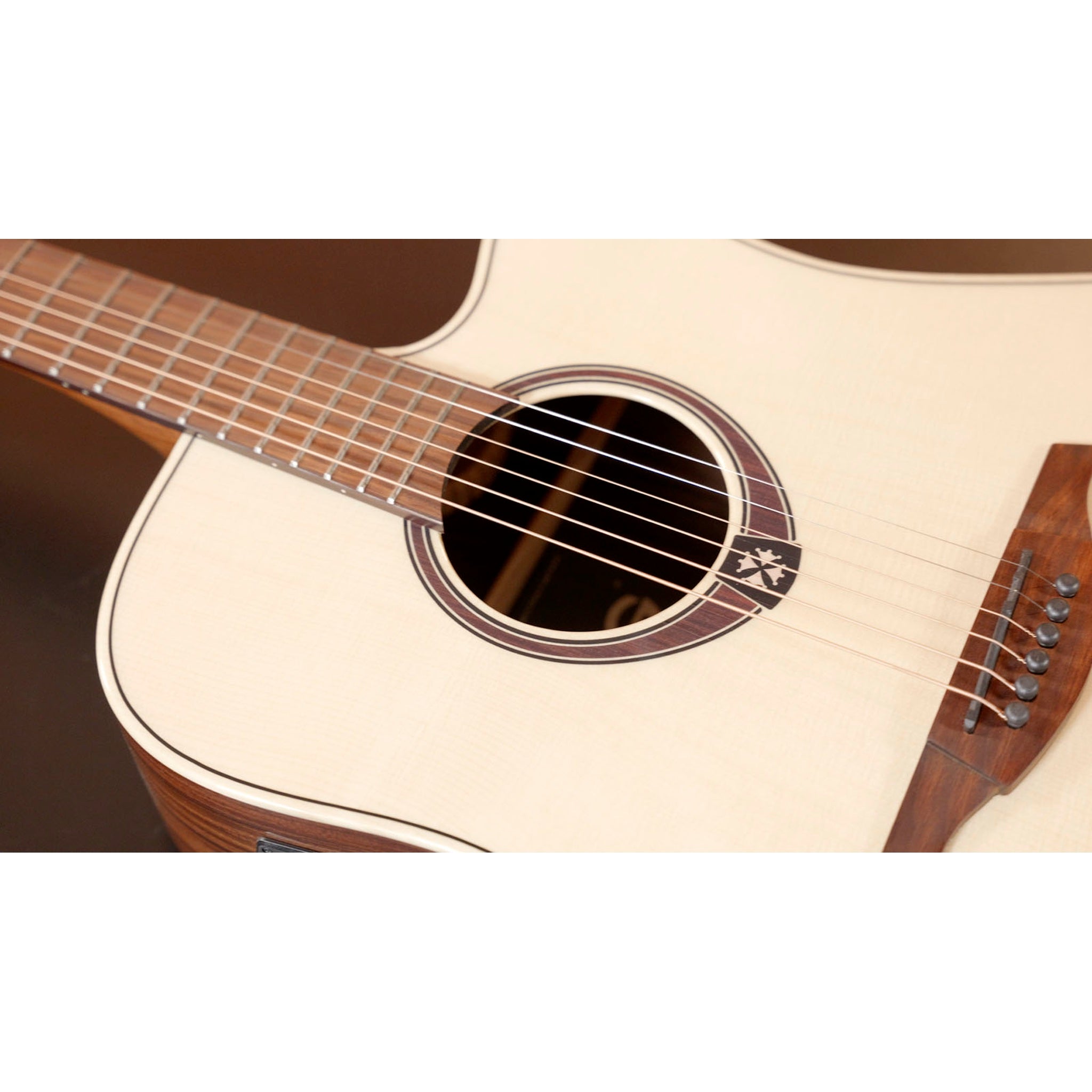 Lâg T218DCE Tramontane 218 Dreadnought Acoustic-Electric Guitar – Natural Gloss