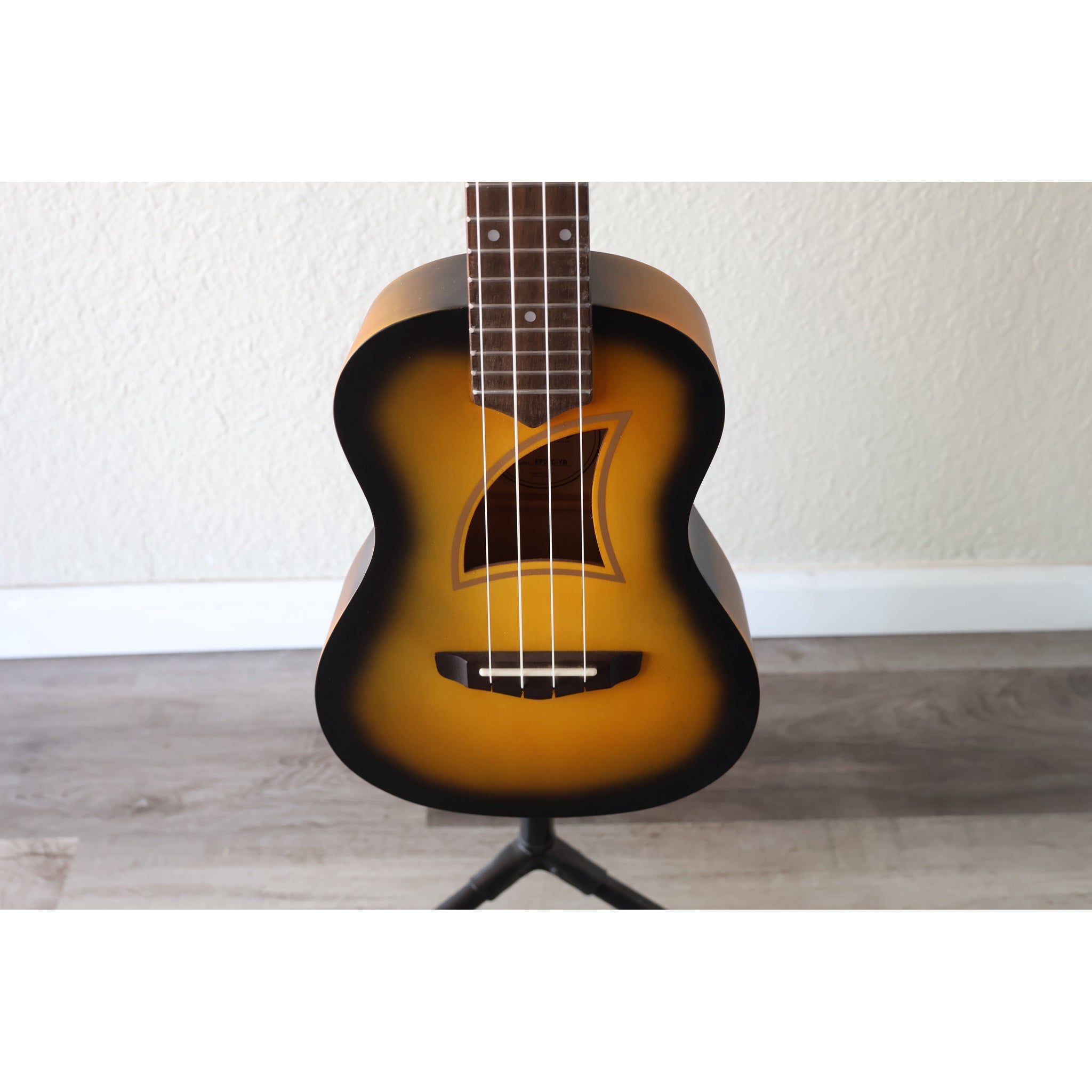 Eddy Finn Yellow Burst Concert Ukulele