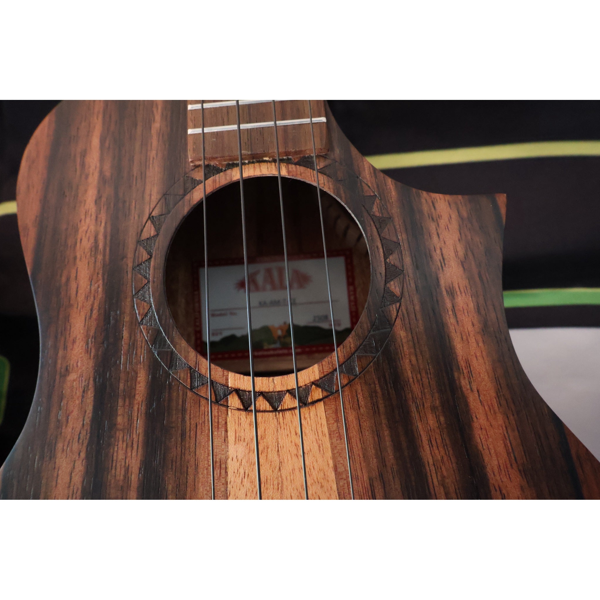 Kala Amara Tri-Top Tenor Ukulele with Cutaway & EQ – KA-AM-T-CE