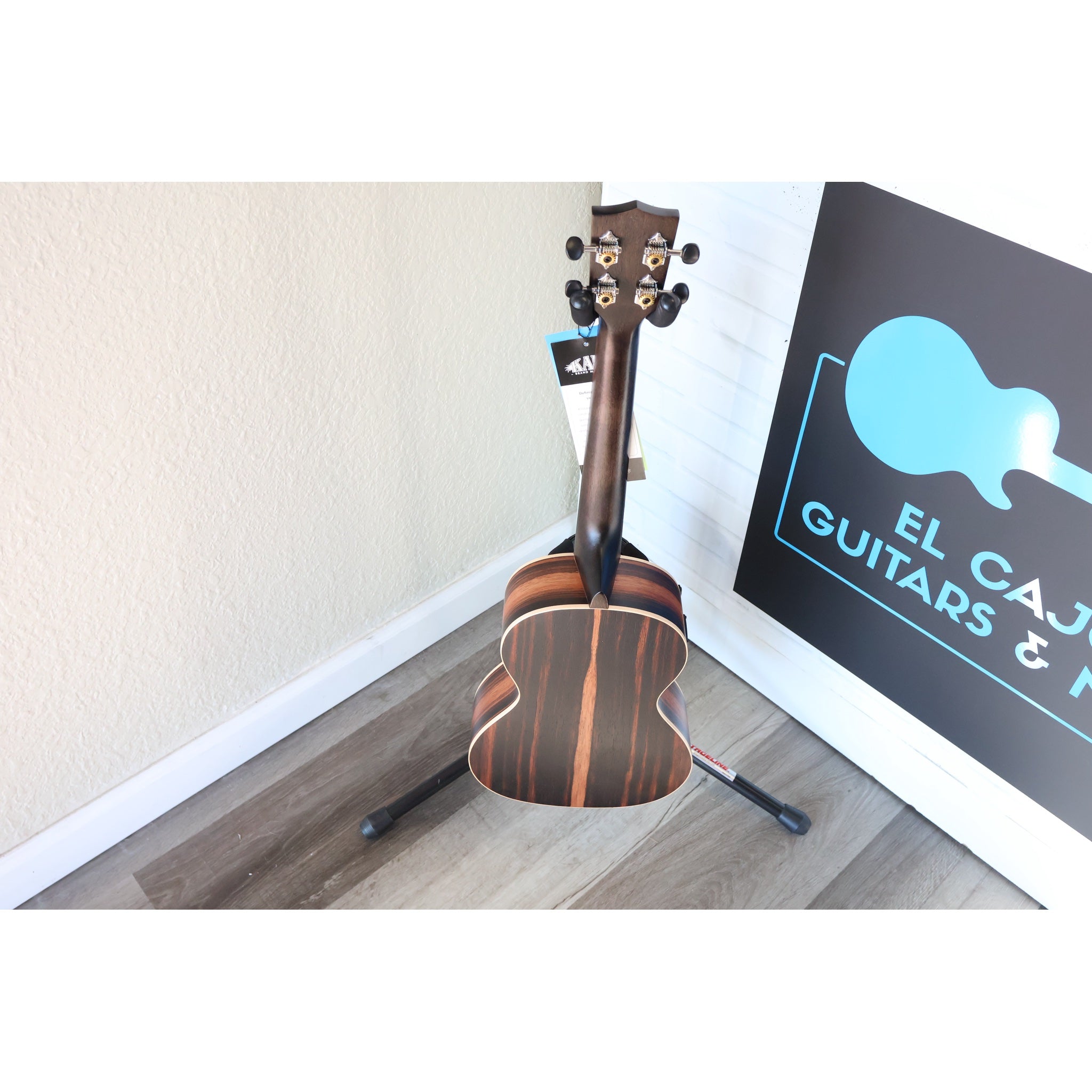Kala Striped Ebony Tenor Ukulele with EQ – KA-EBY-TE