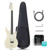 Enya Inspire Smart Electric Guitar Beige electronics detail